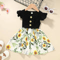 Sleeveless toddler summer dress for baby girls in multiple colour options