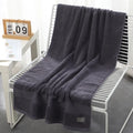 Pure cotton 500g bath towel in white, thickened and absorbent, 70x140cm, with custom logo option