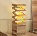 Creative solid wood table lamp European style large 120X120 US style solid wood colour on desk