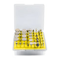 Alloy diamond grinding head set with elliptical cone shape for rotary tools
