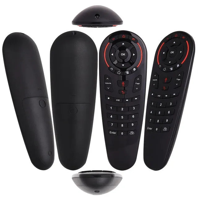 G30 wireless keyboard remote control with air mouse and Nano receiver on a table