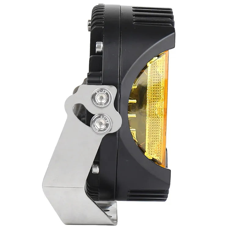 50W LED gold work light in yellow finish with die-cast aluminium housing for off-road vehicles