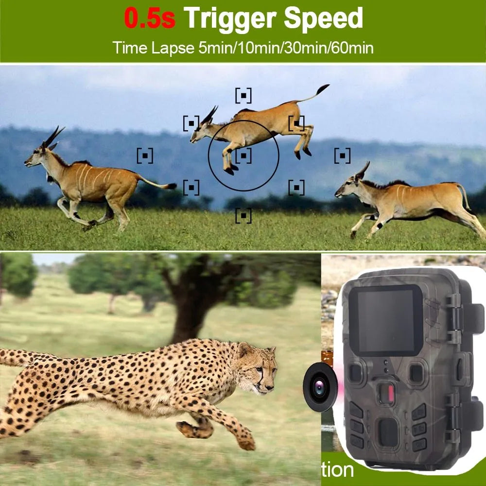 Black plastic infrared night vision monitoring device on a table.
