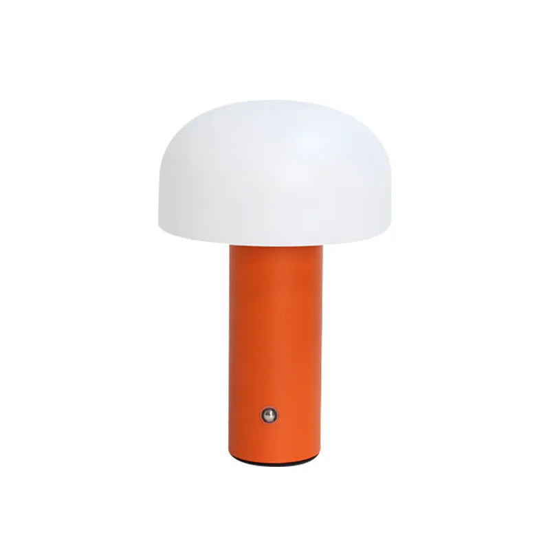 USB-powered dual-purpose table lamp in black, green, orange, or white colour with charging function