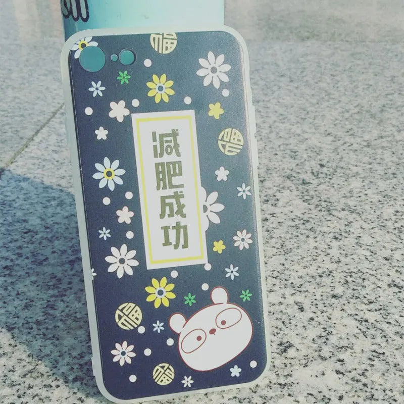 Custom transparent ice cream pattern TPU PC phone case for iPhone, back cover style, 22g weight