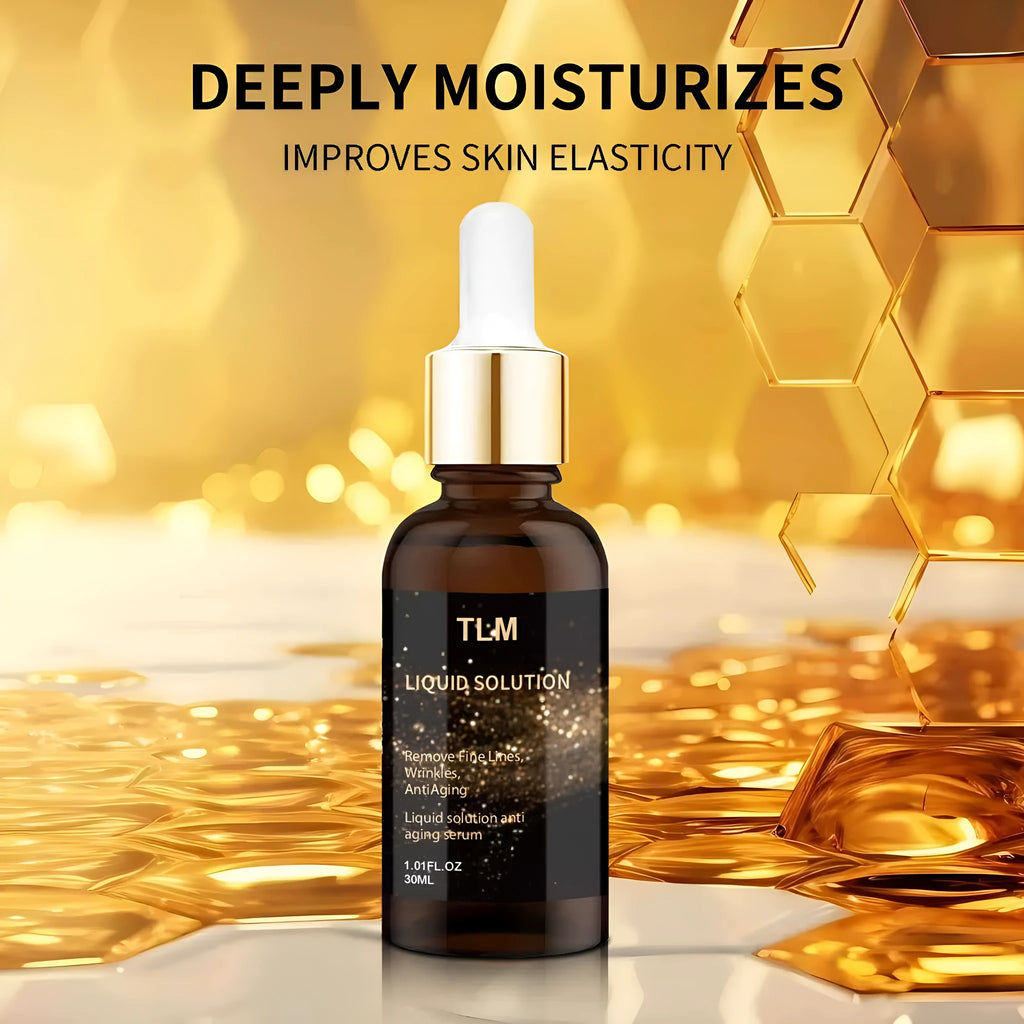 30ml facial moisturising liquid bottle with glycerin and hyaluronic acid, 9cm height