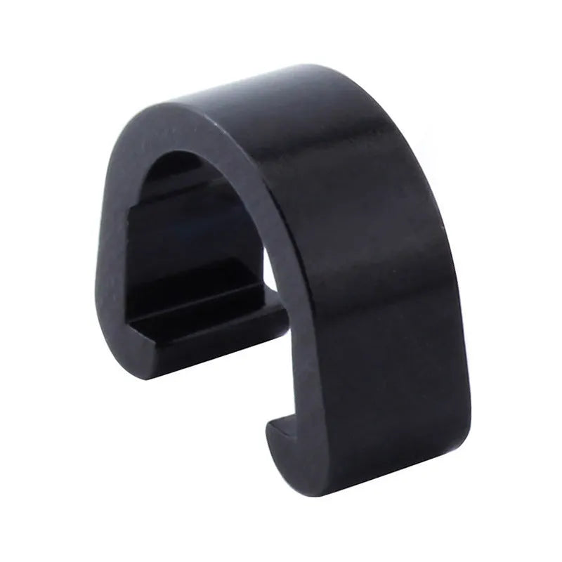 Aluminium alloy C buckle hardware fitting in multiple colours showing dimensions
