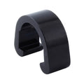 Aluminium alloy C buckle hardware fitting in multiple colours showing dimensions