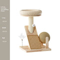 Small cat climbing frame made of natural sisal jute with cute style design for indoor cats