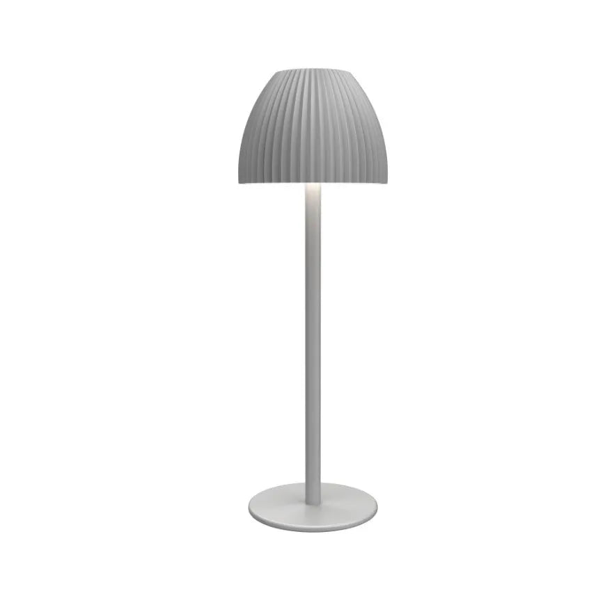 Ins pattern dimmable small night lamp with USB charging cable in black or white modern minimalist design