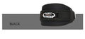 Nylon fitness weightlifting waistband belt in black, red, or yellow colour.