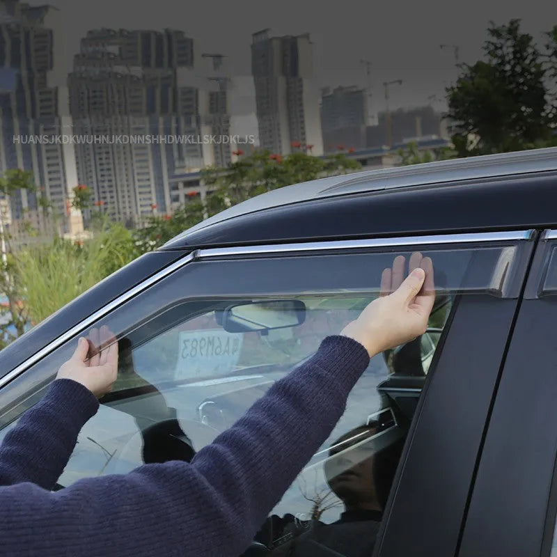 2023 Mitsubishi Outlander side window deflectors in black and translucent options
