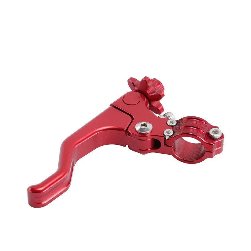 Aluminium alloy two-finger clutch lever for motorcycles in multiple colour options.