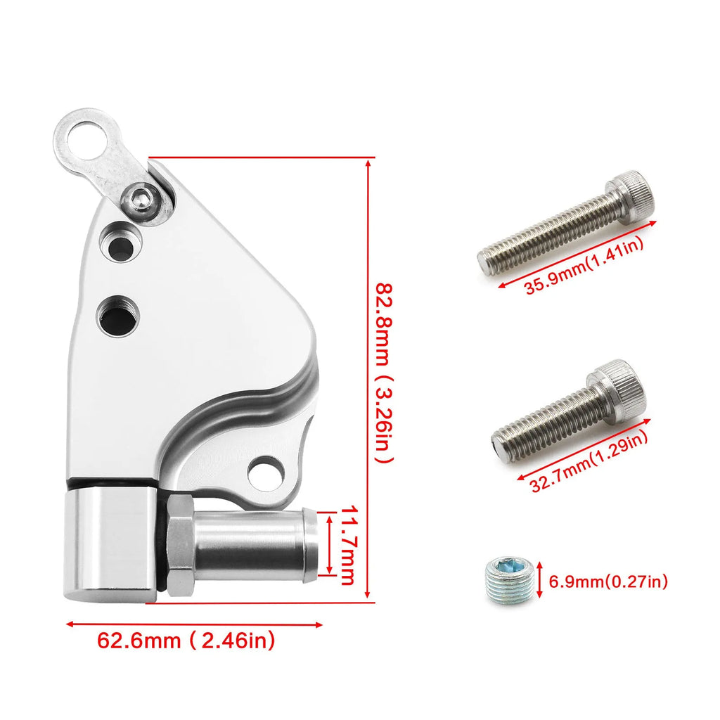 Aluminium K Series coolant adapter for K20 K24 intake manifold with 145x105x35mm dimensions