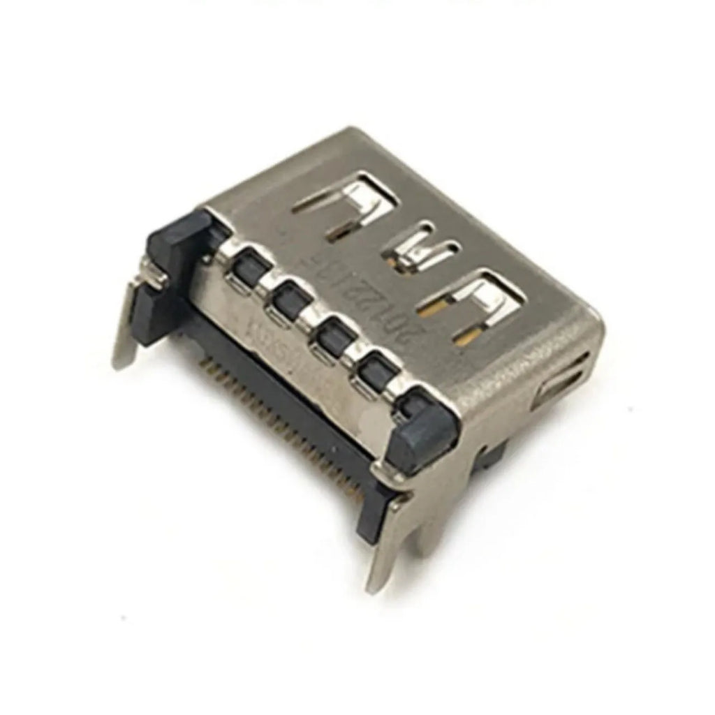 Silver HDMI interface host socket connector for gaming systems