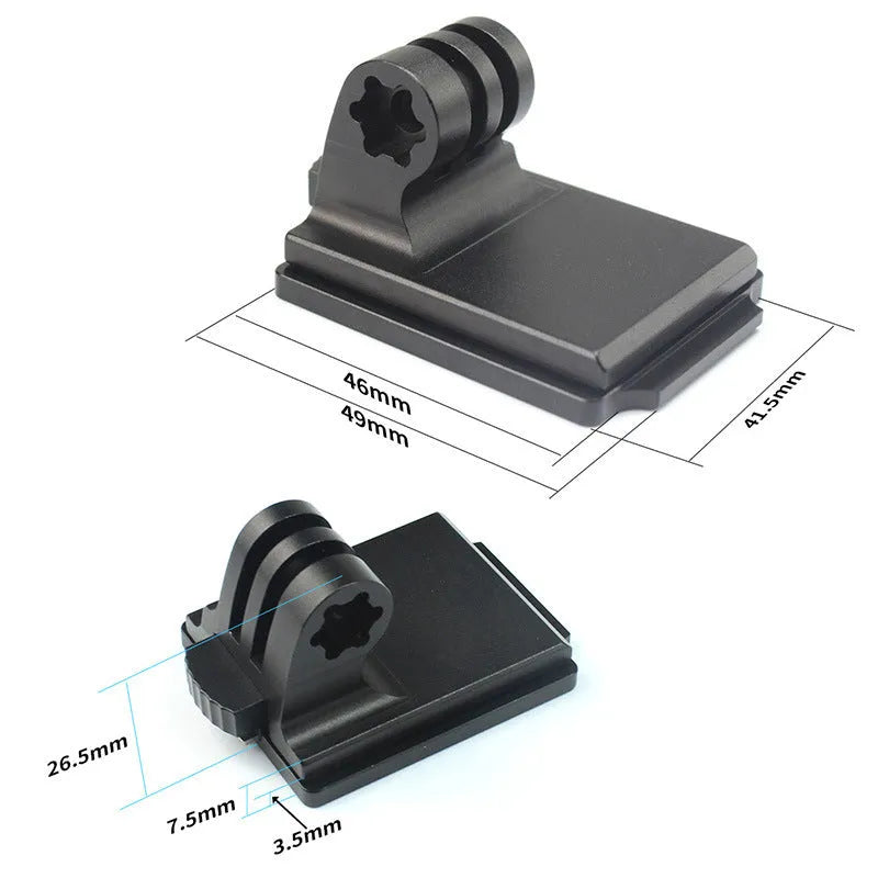 Helmet holder extension rod 18cm quick release bracket for GoPro 3/4 Ant black aluminium alloy plastic mount