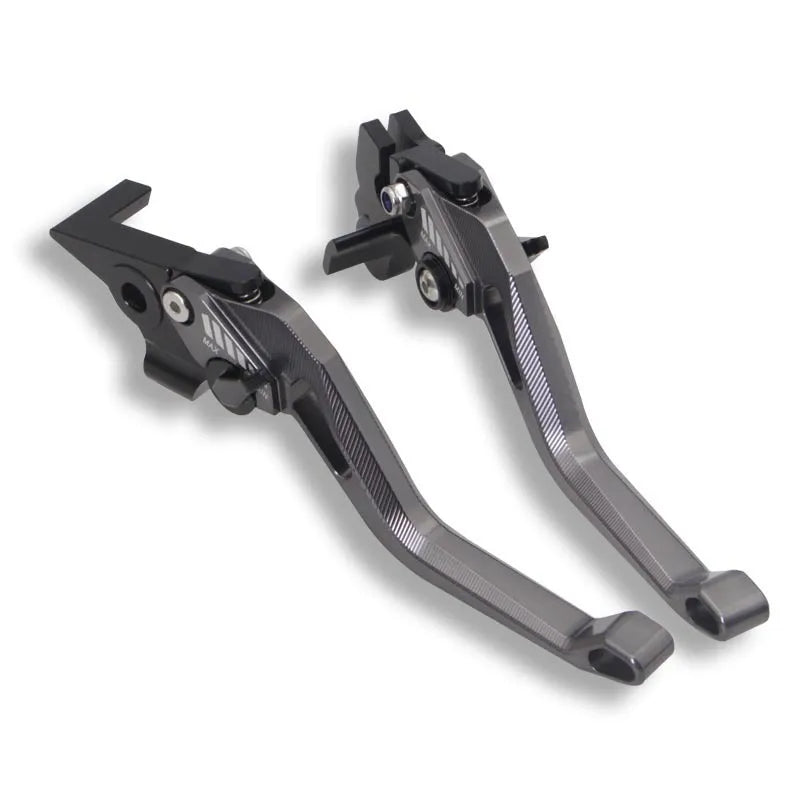Motorcycle metal two-finger labour-saving pull rod in black for brake or clutch, 146x5x1cm