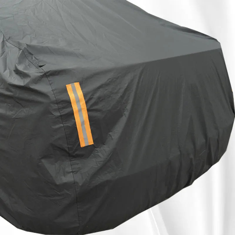 Gray PVC chemical fibre car cover for Volkswagen with rainproof and heat insulation features