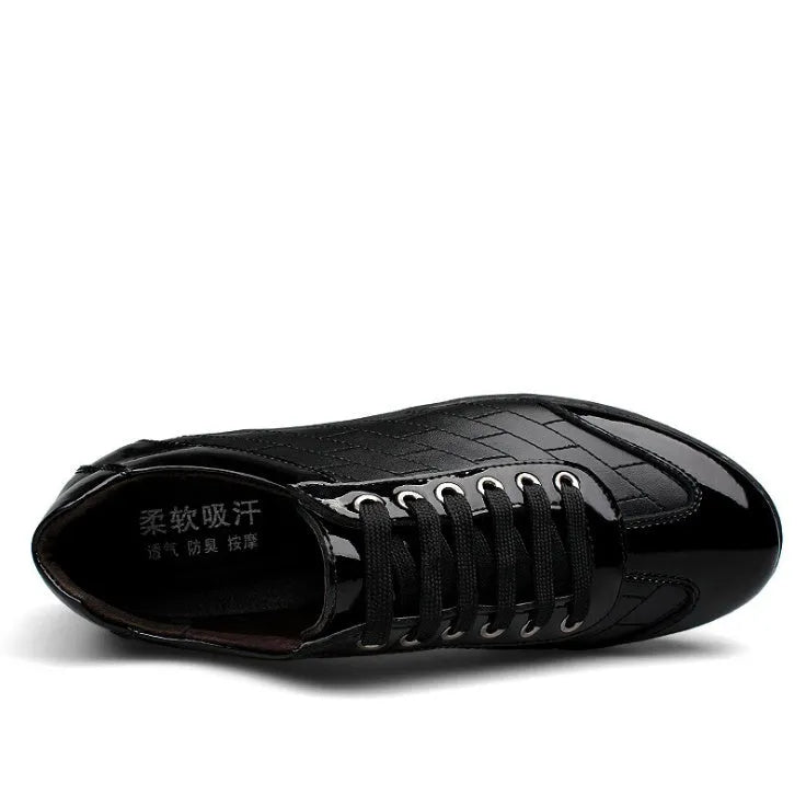 Men's genuine leather oxford shoes in black, handmade, view from side