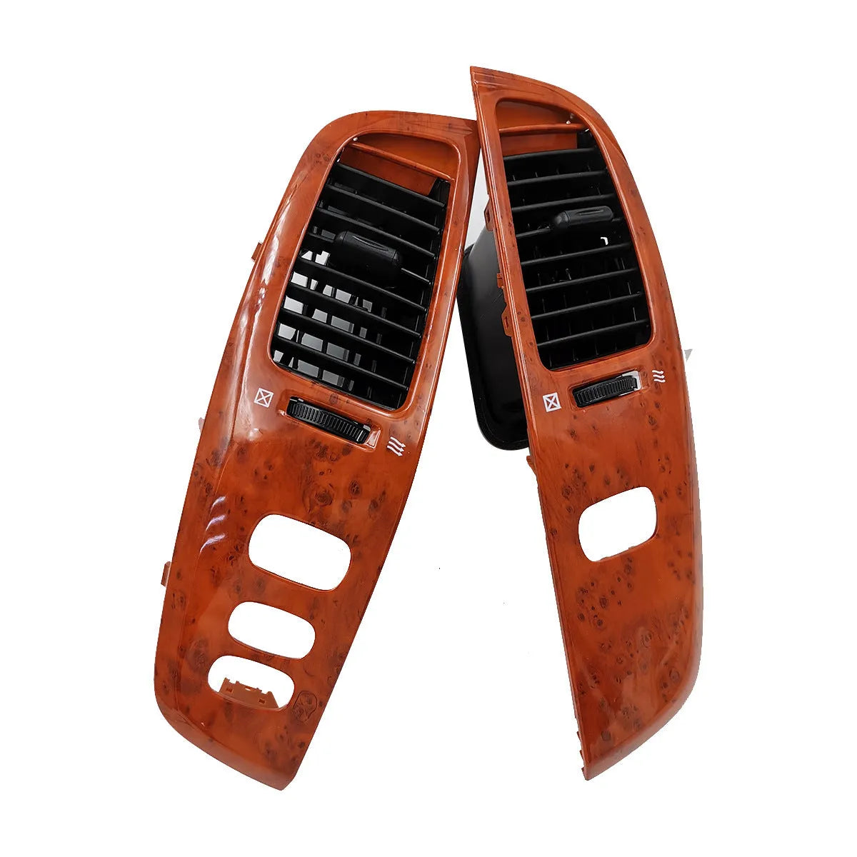 Peach wood colour ABS air outlet replacement panel for vehicle dashboard vent