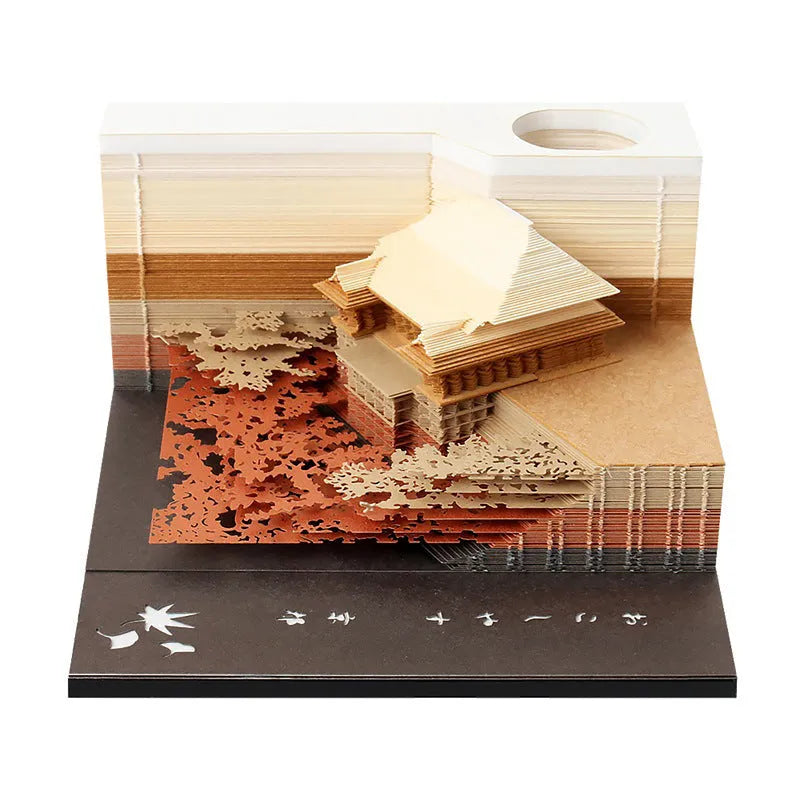 One Piece anime architectural sticky notes showing detailed building illustrations on 80x45mm craft paper.