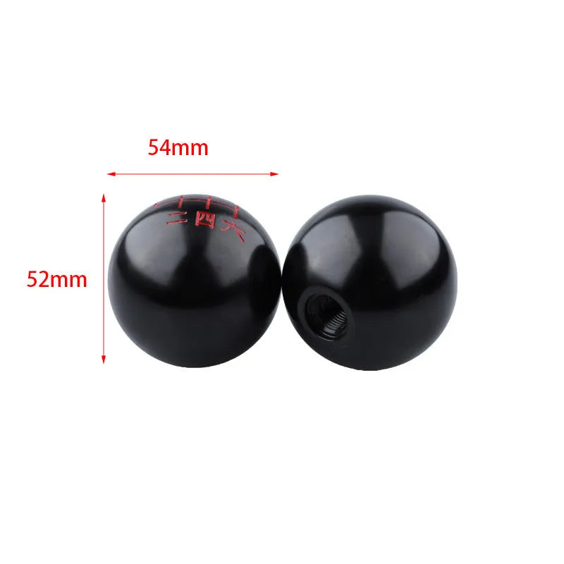 Aluminum alloy round car gear shift head in Style A colour on manual transmission lever
