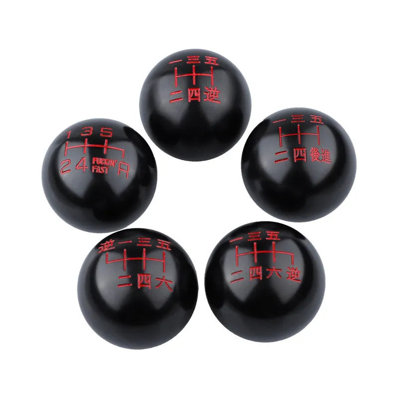 Aluminum alloy round car gear shift head in Style A colour on manual transmission lever