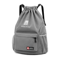 Waterproof Oxford travel backpack with drawstring closure in multiple colour options showing bucket shape design