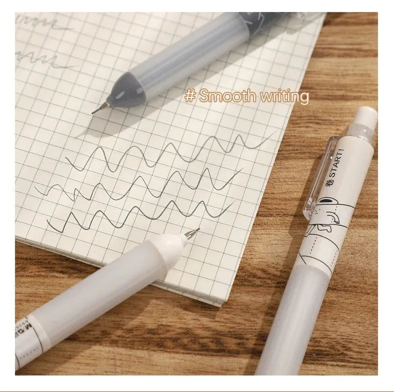 0.5mm automatic pencil with soft cloud grip in black and white colour options