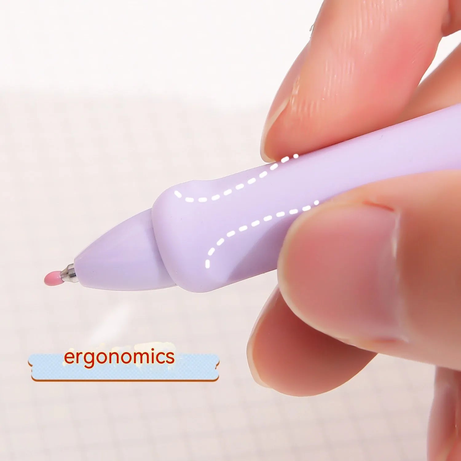 Macaron colour press gel pen with 0.5mm tip and three smoked ink colour options
