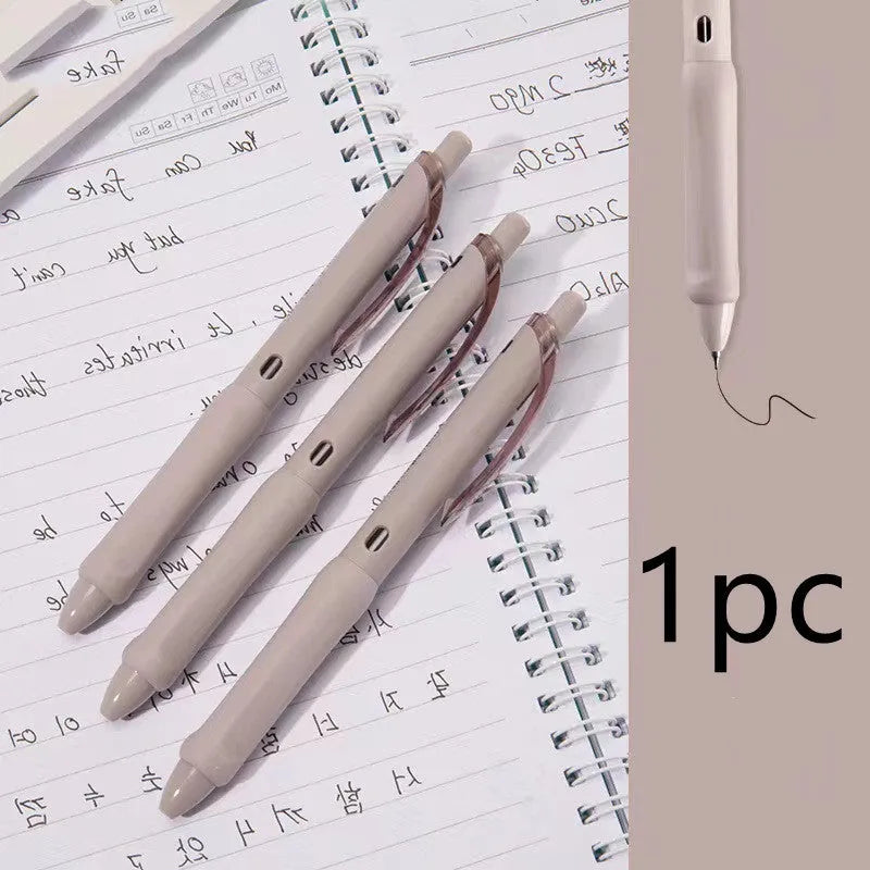 Macaron colour press gel pen with 0.5mm tip and three smoked ink colour options
