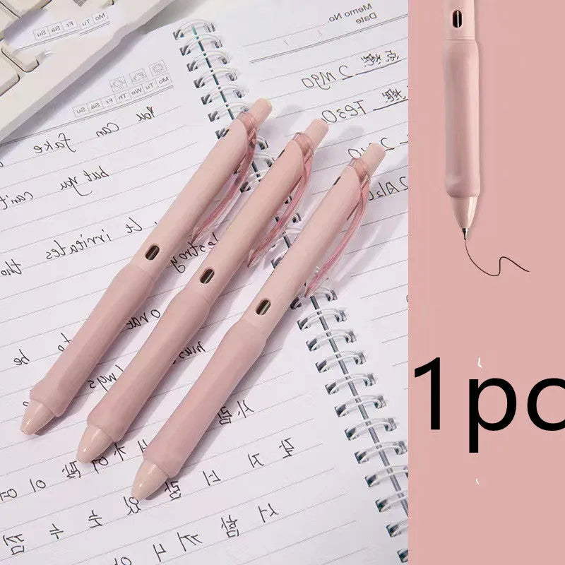 Macaron colour press gel pen with 0.5mm tip and three smoked ink colour options