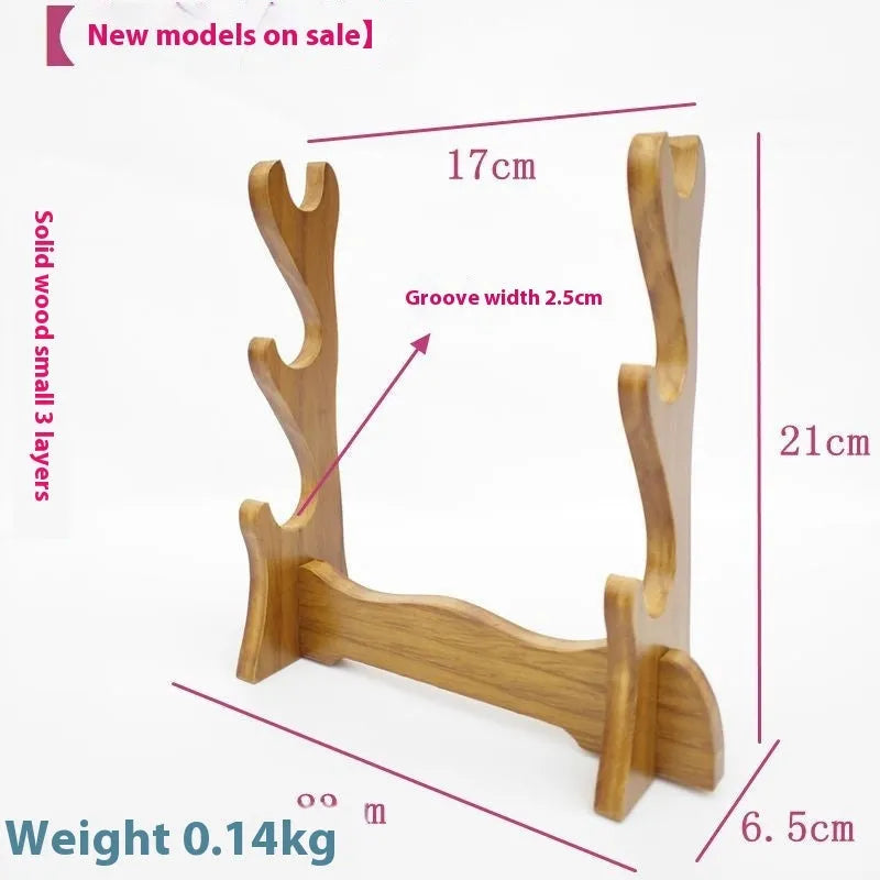 Wooden handmade multi-layer shelf bracket in traditional Chinese style design