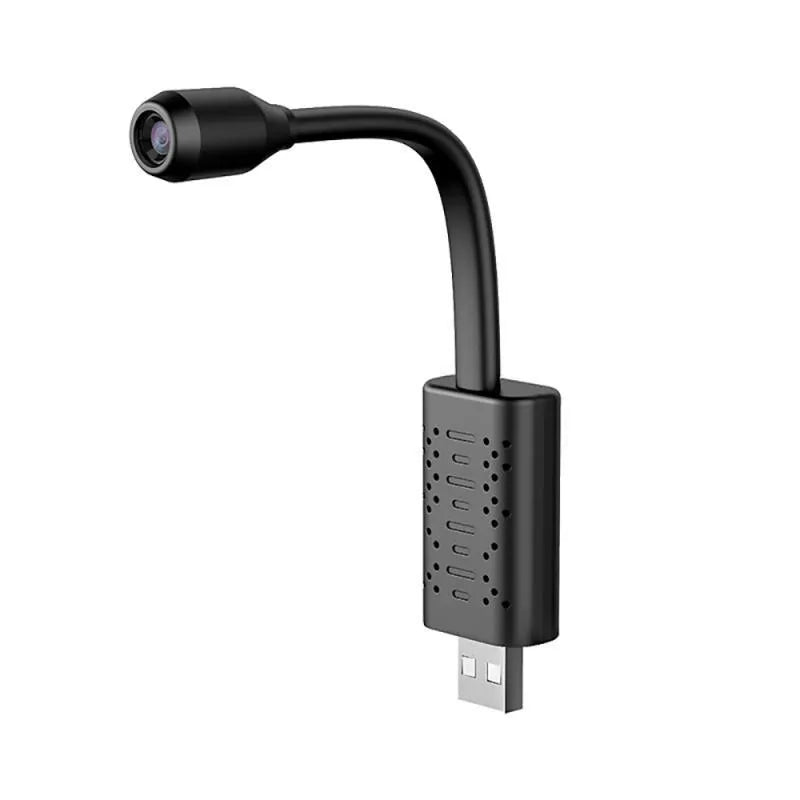 Black V380 wireless USB HD security camera with compact rectangular design.