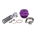 Blowdown valve with shiny aluminium alloy body and 50mm size