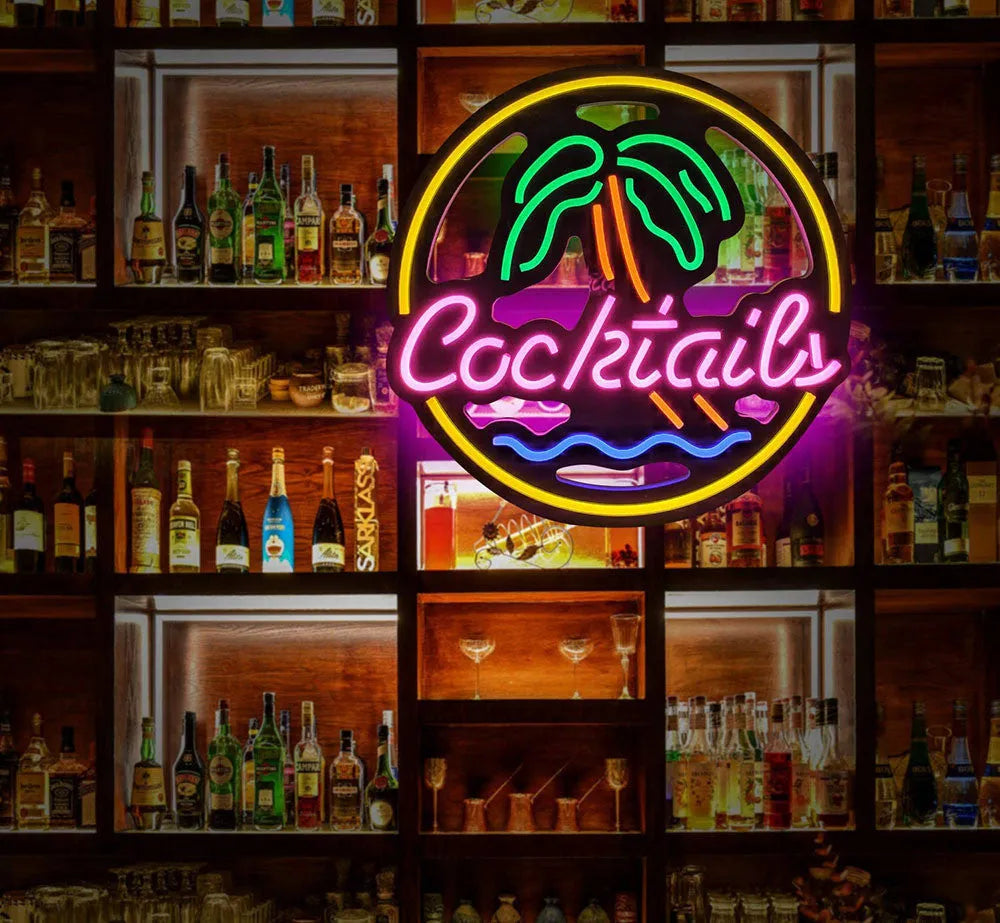 LED coffee neon billboard advertising light with PVC shell and bright mixed colours.