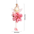 Cute elf Easter party pendant in flower angel girl style made of cloth, available in pink colour