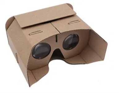 White paper virtual reality VR glasses viewer for mobile phones with 153mm x 83mm size.