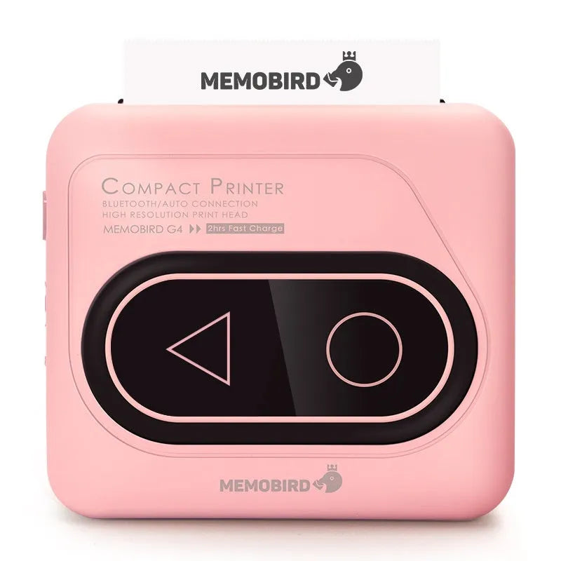 Compact Avocado Green Bluetooth mini thermal printer for mobile phone printing.