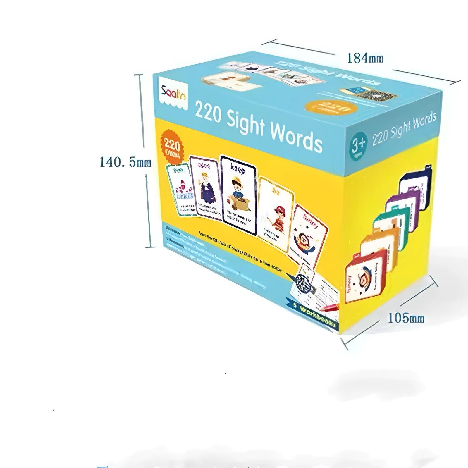 220 high frequency word flashcards with five interactive workbooks for early childhood education