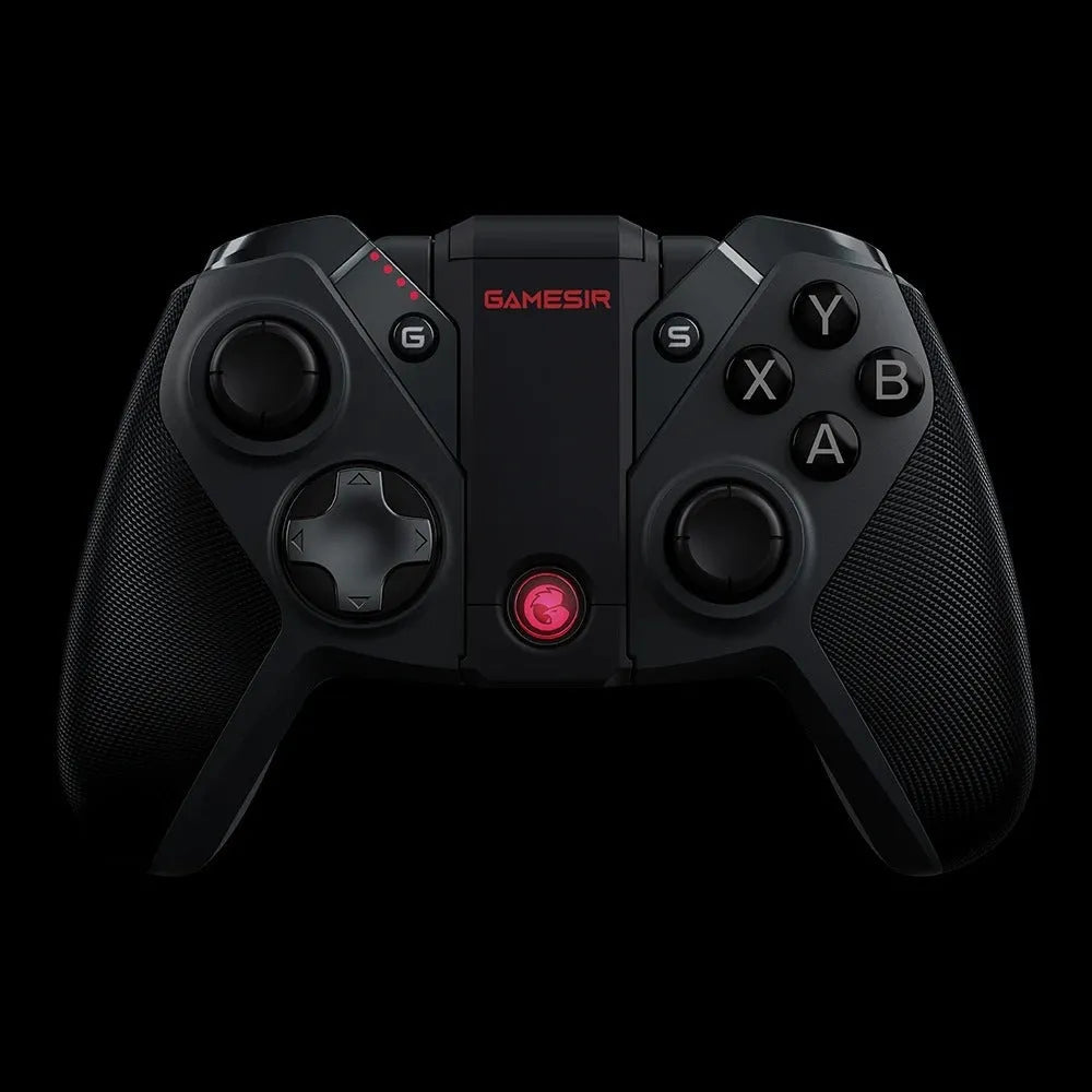 Black Gaishi USB wired game controller with Type-C cable on a dark surface.