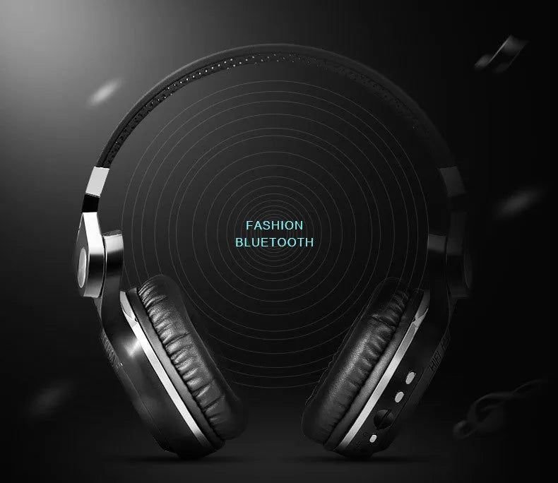 Bluetooth stereo headset in black, blue, red, or white colours with head-mounted design