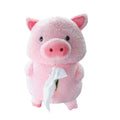 Plush cartoon lamb car tissue box cover for vehicle and home decoration