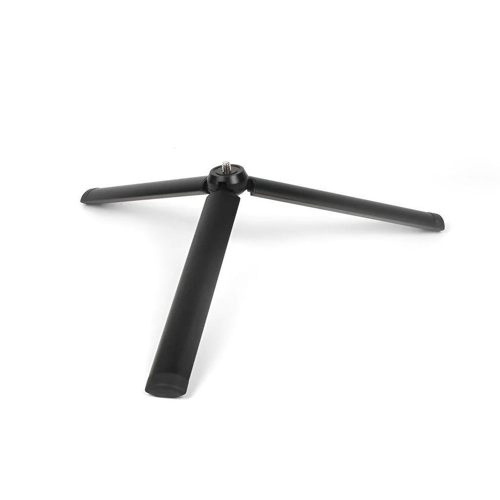 Black aluminium alloy mobile phone tripod with PTZ stabilizer for iPhone photography