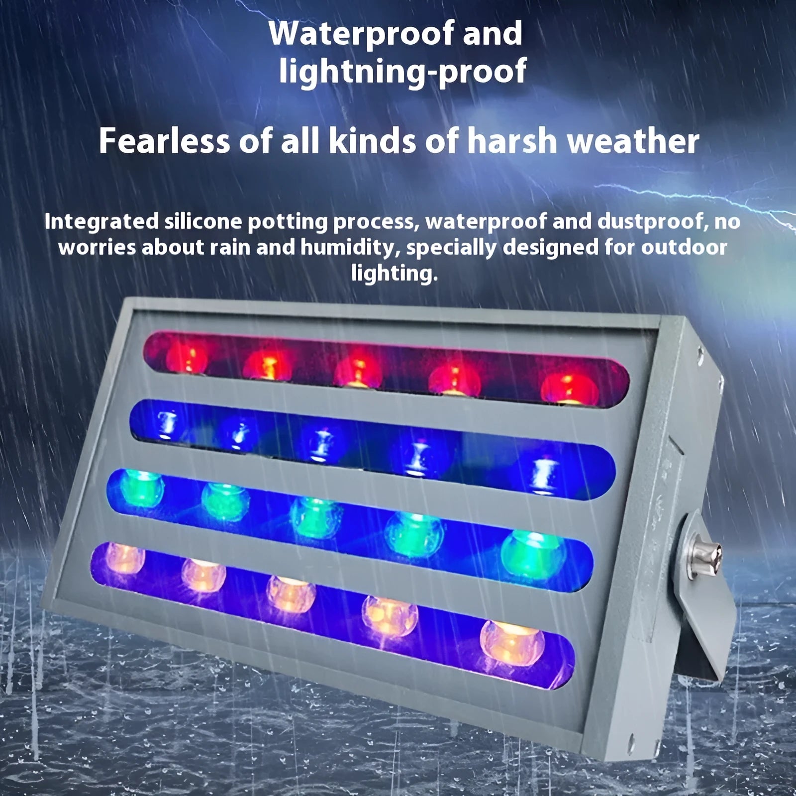 LED rainbow tree lamp outdoor waterproof IP65 aluminium alloy RGB colour projection spotlight