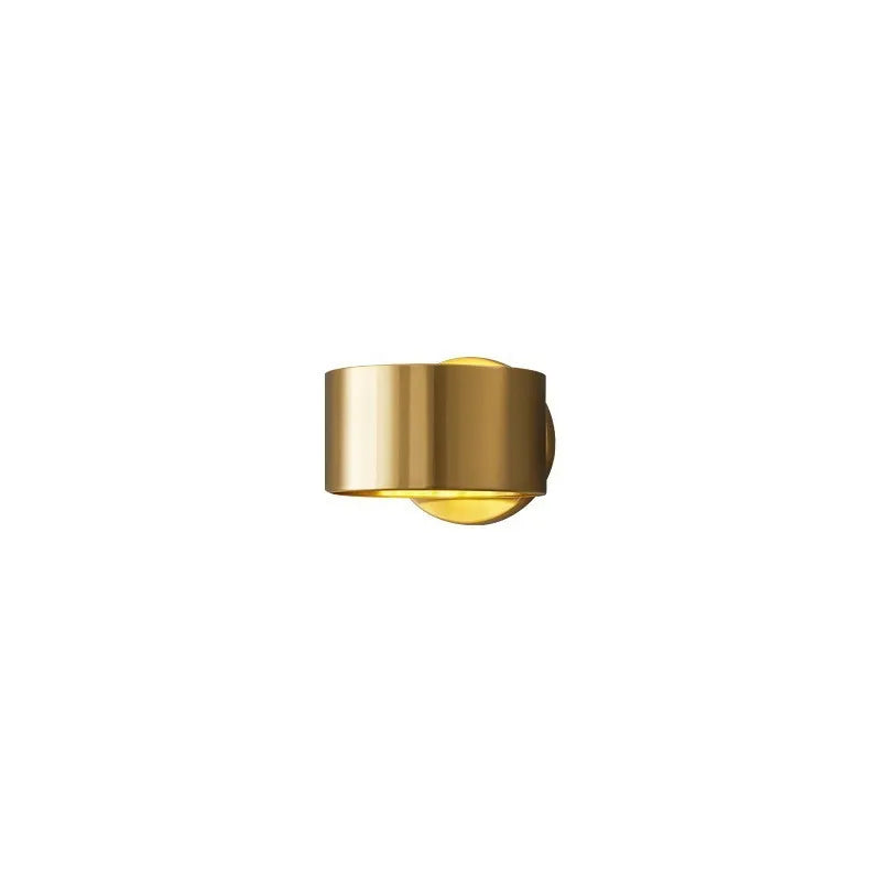 Modern simple copper wall lamp in black or gold finish with 220V UK voltage