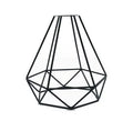 Minimalist hollow table lamp with wrought iron shell in red wine glass style emitting warm white LED light