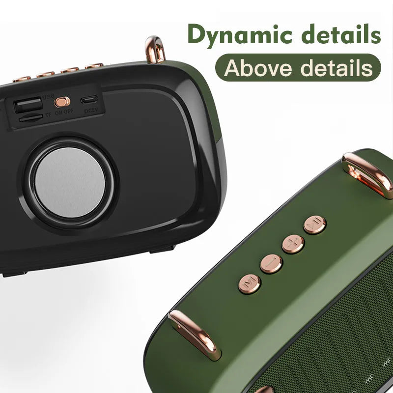 Compact portable Bluetooth speaker in multiple colours with USB port and control buttons