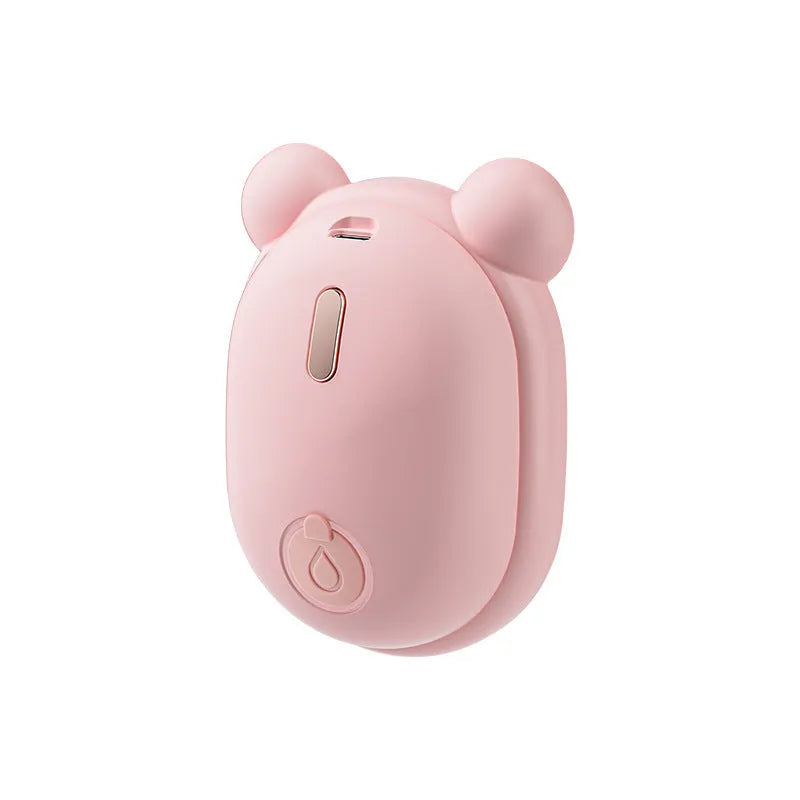 Pink and yellow 3-in-1 pet grooming brush with spray mist function and removable silicone comb