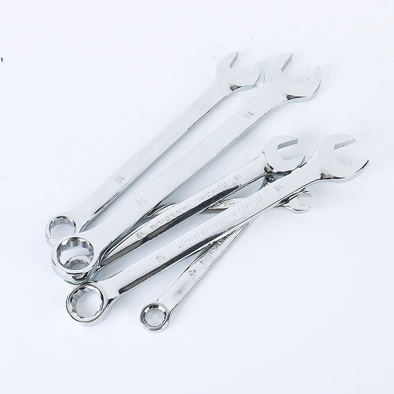 61-piece chrome vanadium socket wrench set with ratchets and metric sockets for auto repair.